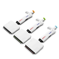 Produit en plastique OEM ergonomique 0.5-Pipette à volume contrôlé numérique multicanal 300ul personnalisable