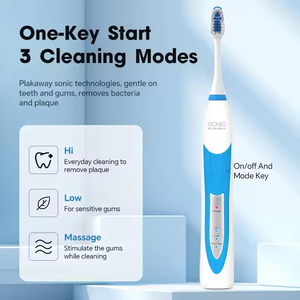 Cepillo de dientes eléctrico B095, cepillo de dientes eléctrico sónico recargable de alta gama con base de carga que permite su soporte independiente. - Product Image 6