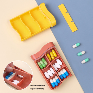 Mini Small Portable <b>Travel</b> Vitamin Box Pill Cases <b>Container</b> Organizer Storage Tablet Grids Medicine Fish Oils - Product Image 6