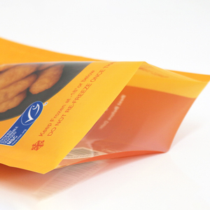 Sachet alimentaire transparent à trois soudures latérales pour céréales, snacks et produits secs, avec fermeture épaisse et impression de logo personnalisée - Product Image 5