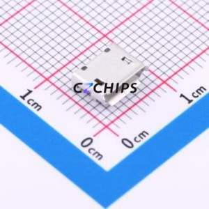 USB-111HB-B-CU USB Connector SMD Connector ( Connector Type: Micro-B )( Protocol Standard: USB 2.0 )( Gender: Female ) - Product Image 1