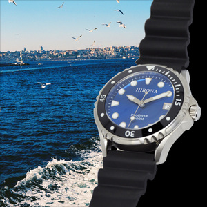 Reloj de Buceo Automático de Alta Gama, Resistente al Agua hasta 20 BAR, con Caja de Cristal de Zafiro y Correa de Goma, Estilo Sea <span class=keywords><strong>Master</strong></span> para Hombre - Product Image 5