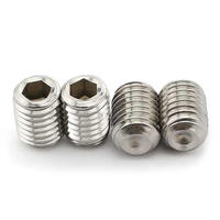 Vis sans tête hexagonale en acier inoxydable 304 DIN913, métriques M2, M2.5, M3, M6, M8, M10, M20, sur mesure pour usine, à pointe conique