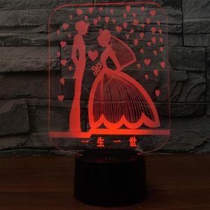 <span class=keywords><strong>Matrimonio</strong></span> dulce Usb Led niños lámpara personalizada luz nocturna productos creativos Led luz Visual regalos del Día de San Valentín - Product Image 2
