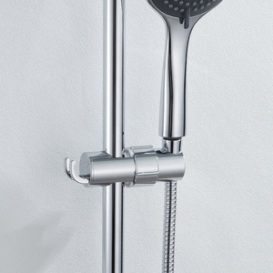 Accessorio <span class=keywords><strong>per</strong></span> rubinetto da bagno regolabile cromato morsetto di ricambio con 2 ganci <span class=keywords><strong>per</strong></span> soffione e supporto <span class=keywords><strong>per</strong></span> spruzzatore rotante - Product Image 4