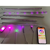 Éclairage d'ambiance LED à gravure laser pour intérieur de voiture RHD/LHD pour VW Golf 7 GTI 7.5 Mk7 2014-2020 RGB