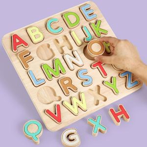 Jouets Gemma - Puzzle d'apprentissage en bois 3D avec lettres et chiffres - Activités éducatives Montessori - Jeux de société pour enfants de 0 à 13 ans - Product Image 3