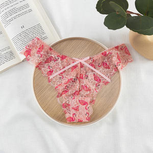 Tangas de <span class=keywords><strong>Bikini</strong></span> con Encaje Floral Estampado Sexy Diseño <span class=keywords><strong>Y</strong></span> para Mujer - Product Image 4