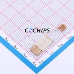 Condensador cerámico de disco de montaje pasante DCT102K20Y5PF6FJ5A0, componente de montaje pasante (THT), paso de 5 mm, 1 nF, 10 %, 50 V, 5 mm - Product Image 1
