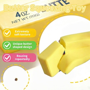 PU <b>Squishy</b> Toy Butter Soft Slow Rising Rice Cake Squeeze Toy Baked Taba Fidget Antistress Toy for Kids & Teens Unisex - Product Image 3