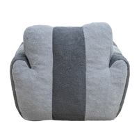 Fauteuil pouf confortable pour adultes et enfants - Canapé-lit moderne avec design color-block, couleur personnalisable pour l'école et l'atelier
