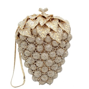 Commercio all'ingrosso della fabbrica di Daiwei cibo Styling <span class=keywords><strong>borsa</strong></span> di diamanti In metallo borse di cristallo di lusso da donna strass borse da sera <span class=keywords><strong>borsa</strong></span> In magazzino - Product Image 6