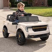 Quad 24V pour enfants homologué avec télécommande 2.4G, démarrage à bouton unique, musique Bluetooth, lumières, suspension arrière et boîte de rangement