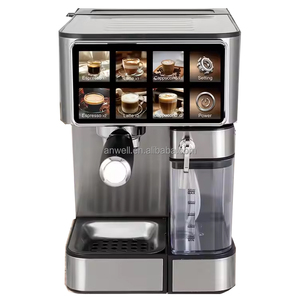 Профессиональная полностью автоматическая итальянская кофемашина Anwell 6-в-1 для капучино, молочного кофе, латте, горячего молока и эспрессо - Product Image 5