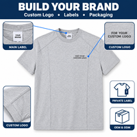 T-shirt personnalisé en coton Lyocell Cool Touch pour homme, tee-shirt de sport à empiècements, 220 GSM, extensible, avec coutures raglan, uni et vierge