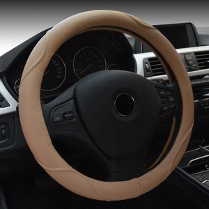 Alta calidad duradera cosida a mano de cubierta de <span class=keywords><strong>volante</strong></span> de <span class=keywords><strong>coche</strong></span> cubierta del <span class=keywords><strong>volante</strong></span> del 38cm - Product Image 3