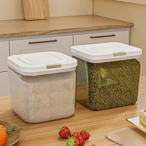 Multi Size Combined Food Grade PET sealed Eco-Friendly <b>Stackable</b> Grain Jar Moisture Proof Insect Proof Kitchen <b>Storage</b> <b>Container</b> - Product Image 1