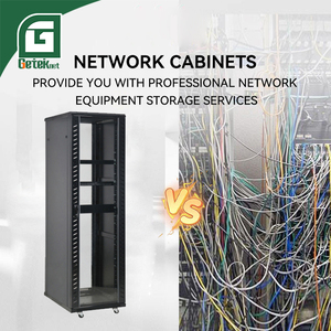 GETEKnet ODM OEM <span class=keywords><strong>Armoire</strong></span> de serveur de centre de données réseau en verre trempé <span class=keywords><strong>ventilé</strong></span>, capacité 38U, 19 pouces, pour salle de serveurs - Product Image 4
