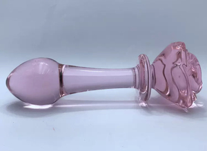 Roze Roze Glas Sextoy Rose Anale Plug Speelgoed Set Roze Rose Sex Speelgoed Anale Butt Pluggen Trainer Kit Voor Vrouwen - Product Image 3