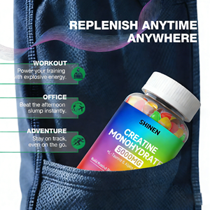 เยลลี่เสริมอาหารสร้างกล้ามเนื้อแบบ OEM ฉลากส่วนตัว 5000 มก. ครีเอทีนกัมมี่ ความเข้มข้นสูงสุด ครีเอทีนโมโนไฮเดรตแบบกัมมี่ - Product Image 5