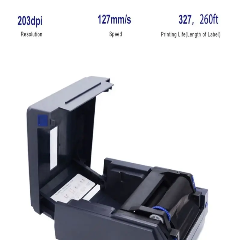 Nouveau type d'imprimantes d'étiquettes de projet de bureau portables commerciales