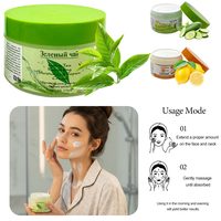 Crème hydratante pour le visage au thé vert biologique, soin de la peau en marque privée, pour tous types de peau, réglementation européenne EC 1223/2009