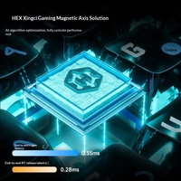 Clavier magnétique filaire HEXGEARS NorthStar 68 8000Hz avec interrupteurs magnétiques Kailh, corps en aluminium réglable RT, ARGB 140 LED, 68 touches