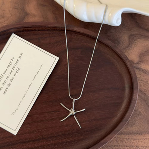 Ciondolo a Forma di Stella Marina in Argento Sterling 925 per Donne, Gioiello per Matrimonio e Fidanzamento, Regalo, Collares Tendencia 2026, Collares Para Mujer - Product Image 2