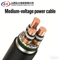 Cable de Alimentación de Media Tensión IEC 60502-2 8.7/15kV, Cable Subterráneo de Cobre Armado CU/XLPE/STA/PVC de 11kV para Proyectos de Subestaciones y Redes