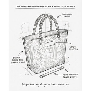 Bolso de Mano Xinzirain Personalizado, Estilo Vintage, <span class=keywords><strong>con</strong></span> <span class=keywords><strong>Cadena</strong></span> Jacquard, Diseño Floral, <span class=keywords><strong>Cadena</strong></span> Metálica <span class=keywords><strong>Dorada</strong></span>, Etiqueta <span class=keywords><strong>Negra</strong></span>, Bolso Tote para Mujer - Product Image 2