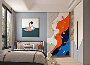 Mur d'escalade Ninja commercial et domestique - Équipement d'entraînement modulaire pour salle <span class=keywords><strong>de</strong></span> sport, école, usage familial, adolescents et adultes - Product Image 5