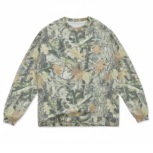 เสื้อยืดแขนยาวลายพรางพิมพ์ลายทั้งตัว ผ้าฝ้าย 100% ทรงโอเวอร์ไซส์ สไตล์สตรีทแวร์ - Product Image 5