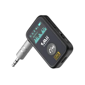 1Mii B07Pro + Adaptador De Áudio Sem Fio Com Microfone Para Alto-falante Fones De Ouvido Transmissor Do Carro Microfone Embutido Bt 5.0 Adaptador Mãos Lives Carro