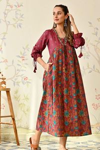 ชุดเดรสยาวเซ็กซี่สำหรับผู้หญิงชุดเดรสยาวทำด้วยมือผ้าฝ้ายอินเดียโบฮีเมียนเสื้อคลุมยาวผ้าฝ้ายสไตล์ฮิปปี้แบบโบฮีเมียนสำหรับใส่ในฤดูร้อน - Product Image 3