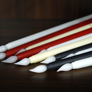 Led Taper Candle <b>Battery</b> <b>Operated</b> Flameless Black White Candle Packaging Gift Boxs Home Decor Electric Light Pillar Long Candle - Product Image 4