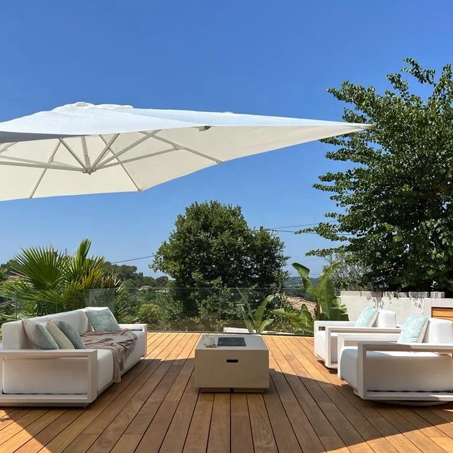 Modern garden aluminium furniture outdoor sofa set patio 3 seats sofa furniture set