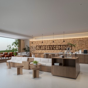 การออกแบบตกแต่งภายใน<span class=keywords><strong>ร้าน</strong></span>กาแฟสไตล์โมเดิร์นมินิมอล โชว์รูม เคาน์เตอร์บาร์ไม้ เฟอร์นิเจอร์สั่งทำพิเศษ บริการตกแต่ง<span class=keywords><strong>ร้าน</strong></span>กาแฟเชิงพาณิชย์ - Product Image 4