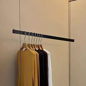 Expositor <span class=keywords><strong>de</strong></span> Ropa Multifuncional <span class=keywords><strong>de</strong></span> Acero Inoxidable Pulido con Tubo Cuadrado Plateado para Tiendas <span class=keywords><strong>de</strong></span> Ropa, Exhibición en Ventanas y Arte - Product Image 5