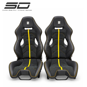Asiento de Carreras de Fibra de Carbono SD Resistente para <span class=keywords><strong>Ferrari</strong></span>, Color y Logotipo Personalizados, Alcántara, Cuero - Product Image 1