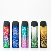 Briquets jetables portables en gros pour l'Europe, 0,5 ml, 1 ml, accessoires de fumeur, cartouches vides rechargeables USB
