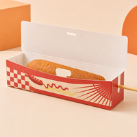 Caja Plegable para Hot Dogs con Recubrimiento a Base de Agua Personalizada, Contenedores Desechables Resistentes y Ecológicos para Snacks al por Mayor