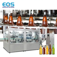 Máquina Automática de Llenado, Tapado y Sellado de Cerveza para Botellas de Vidrio 250-8000 BPH, Sistema de Vacío SUS316, Planta Personalizada
