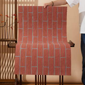 Grande dalle murale en <span class=keywords><strong>pierre</strong></span> artificielle de style moderne et culturel, imitation ciment, pour revêtement mural extérieur domestique - Product Image 1