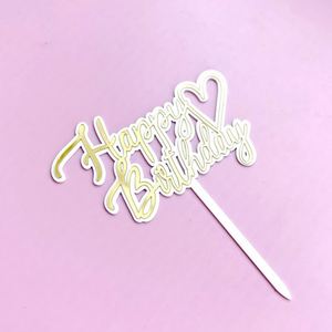 Decoración Personalizada al por Mayor para Pasteles de Acrílico, Adorno para Mesa de Postres con Pentagrama de Amor para Cumpleaños, Navidad, San Valentín y Fiestas - Product Image 4