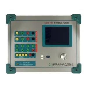 Set uji relay peralatan perlindungan tiga fase, penguji injeksi arus sekunder 3 mesin uji relay