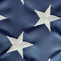 Drapeaux américains brodés sur mesure de grande taille, résistants, broderie nationale américaine, 2x3 pieds, 60x90 cm