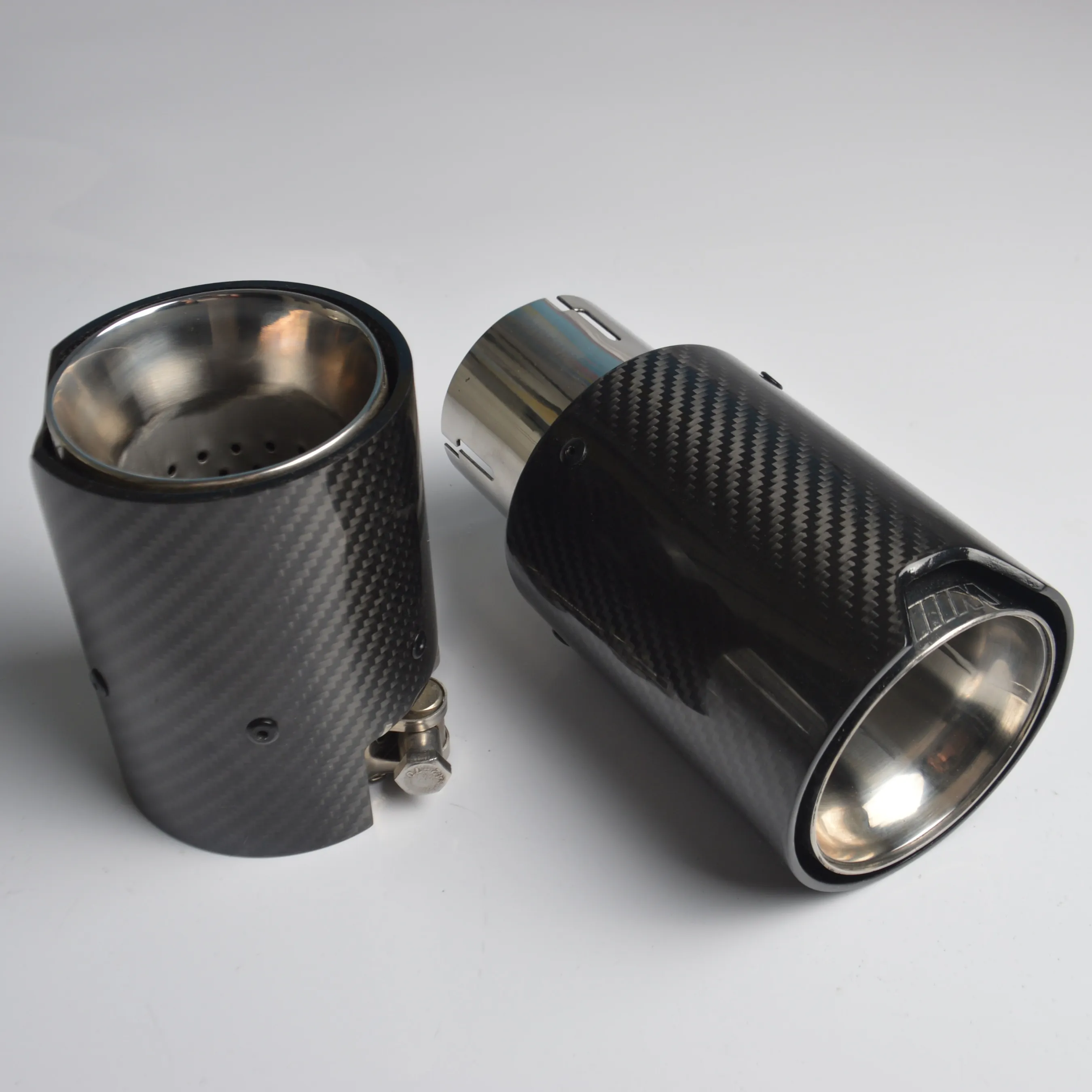 M Performance Carbon Fiber Stainless Exhaust Pipes Tips