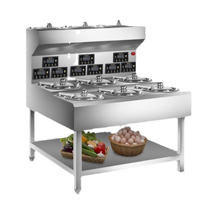 Rango de calentamiento eléctrico automático, de microordenador Control, rango de cocina, estufa de quemador de olla de cabeza múltiple de onda de luz de Gas comercial - Product Image 2