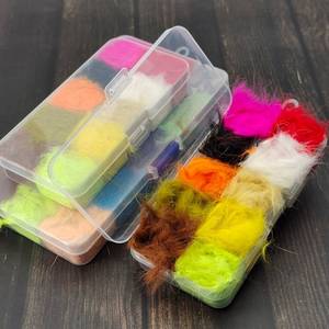 Boîte de doublage pour lapins de la série SNEDA, 10 ou 15 couleurs de fibres ultra-fines et douces pour des motifs de mouches nymphes et émergentes réalistes - Product Image 6