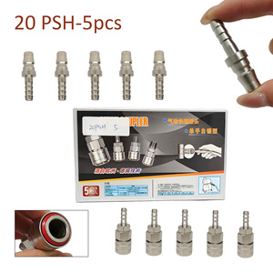 PSH C-type Self-locking Carbon Steel Smooth Surface Gas Pipe <b>Connector</b> One Touch Fitting for Industrial Compressor-001 (1 Piece) - Product Image 2